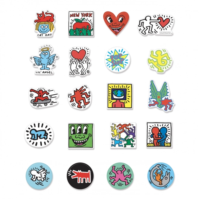 Keith Haring Wooden Magnets