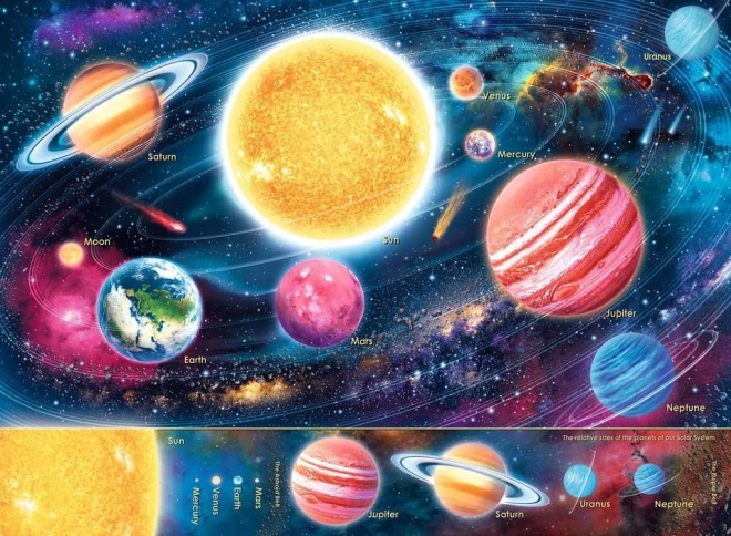 Ravensburger puzzle Sluneční soustava XXL 300 dílků