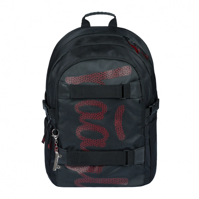 School Backpack Skate Red