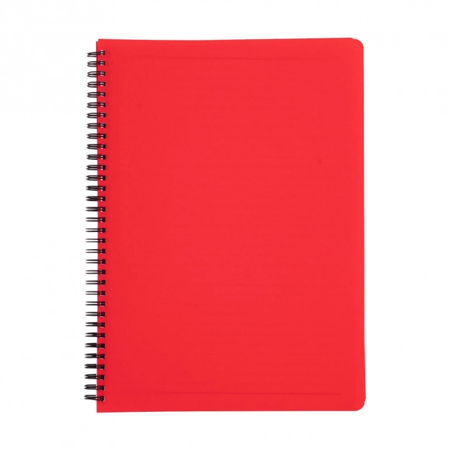 Red A4 Twin Wire Notebook Classic