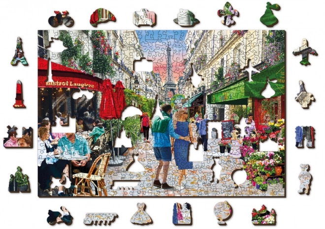 Wooden Paris Bistro Jigsaw Puzzle