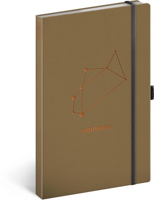 Luxury Sagittarius Zodiac Notebook