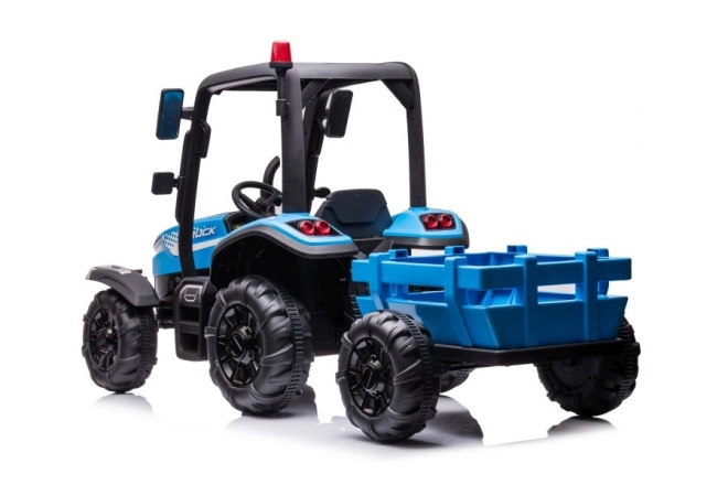 Blue Electric Ride-On Tractor