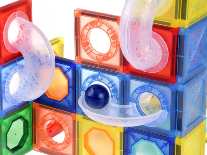 Magnetic Building Set Ball Track ZA4719 - 123 Pieces