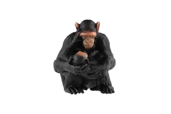 Chimpanzee Female with Baby Plastic Figure