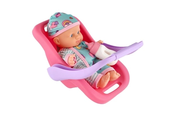 Baby Doll With Carry Seat And Bottle