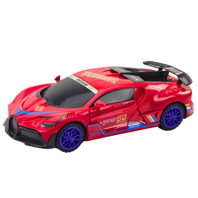 Interaktivní sportovní auto s LED a zvukovými efekty
