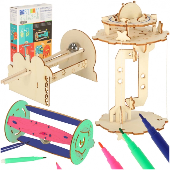 Educational Science Experiment Kit DIY Mechanics Gravity 3-in-1