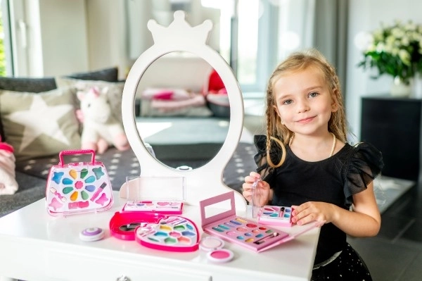 Heart Makeup Palette with Mirror for Kids