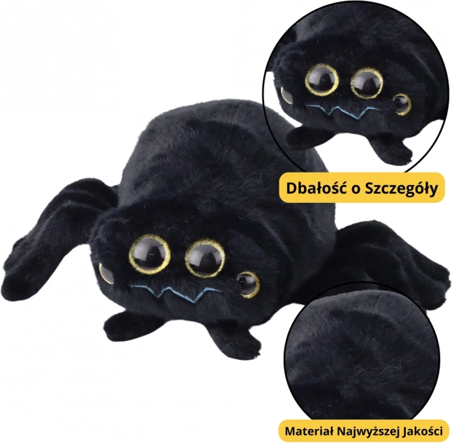 araignée en peluche noire 30cm