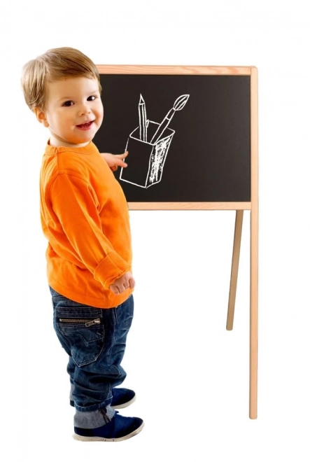 Magnetic Chalkboard with Abacus for Kids