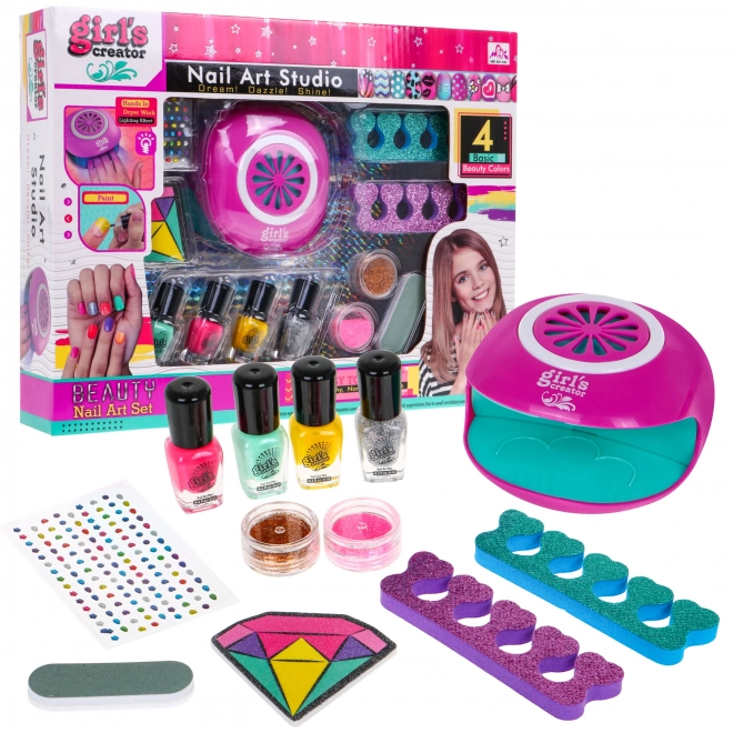 Creative Nail Styling and Decoration Set for Girls