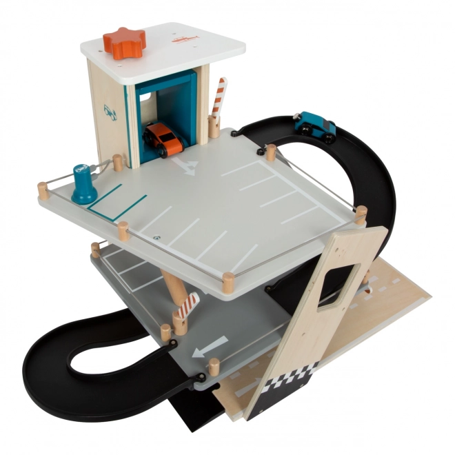 Wooden Racing Parking Lot Small Foot