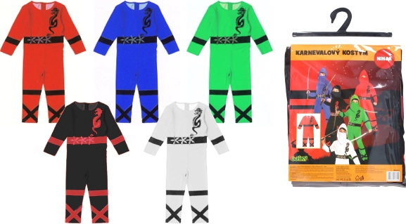 Ninja costume for kids M (110–120 cm)