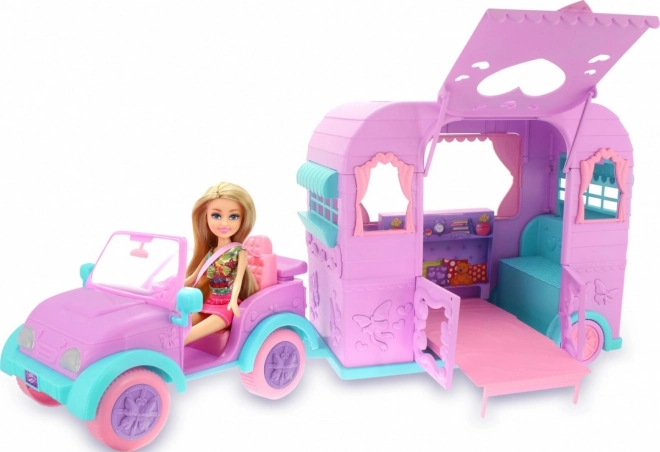 Sparkle Girlz Jeep and Camper Playset