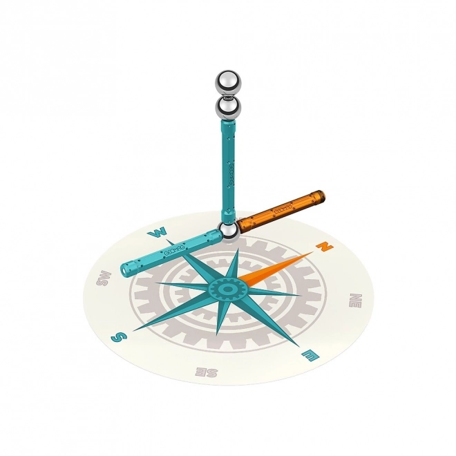 Magnetic Building Set Mechanics with Compass
