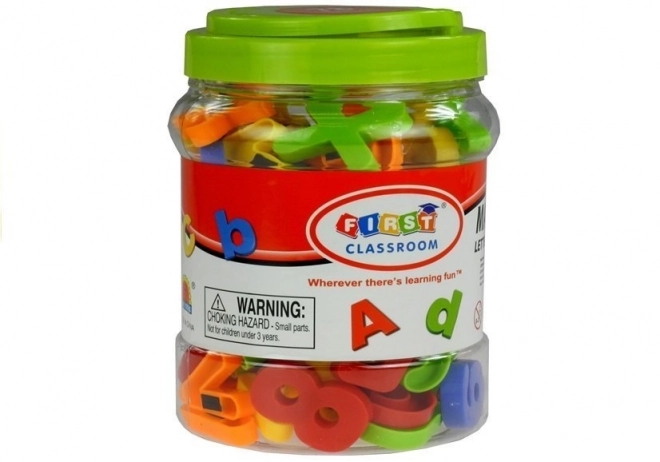 magnetic letters and numbers jar 78 pieces