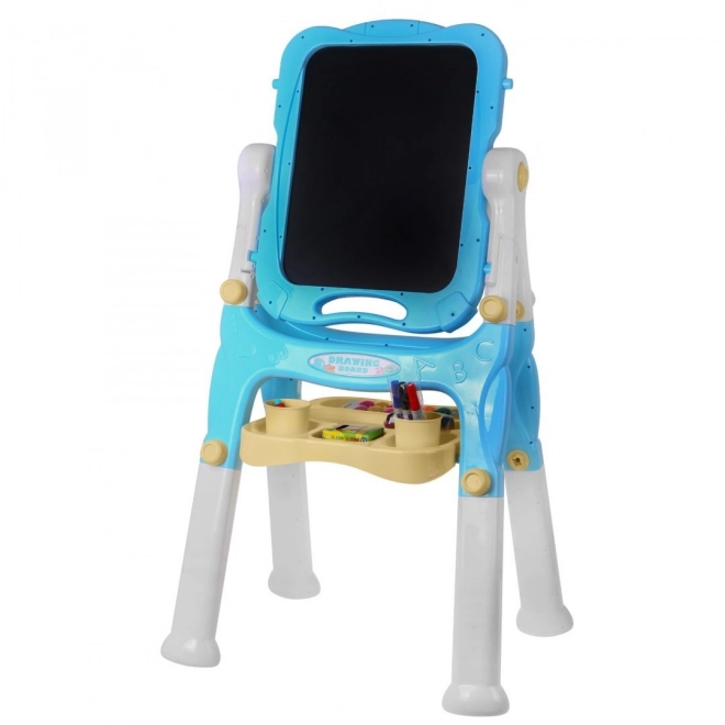 Large Double-Sided Children's Easel Blue