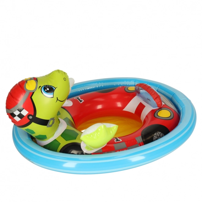 Inflatable Swim Ring for Toddlers with Seat - Turtle Design