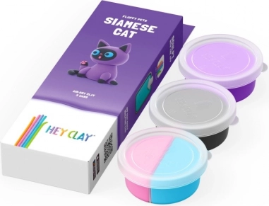 Argilla modellabile Hey Clay figurina Gatto siamese