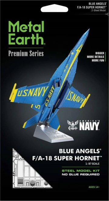 Metal Earth 3D Puzzle F/A-18 Super Hornet Blue Angels