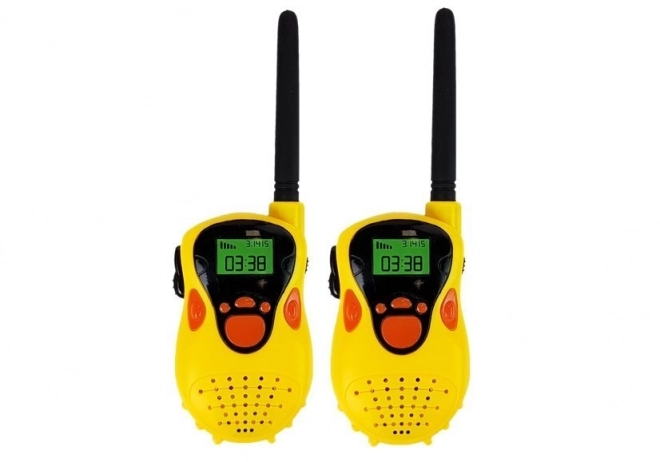 Children's Yellow Walkie Talkie Set with 100m Range