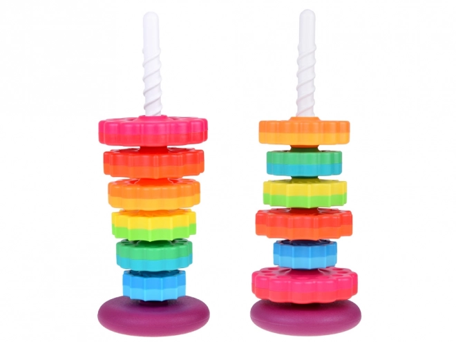 Colorful Stacking Pyramid Toy