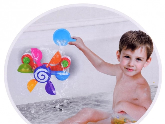 Colorful Water Wheel Bath Toy for Children