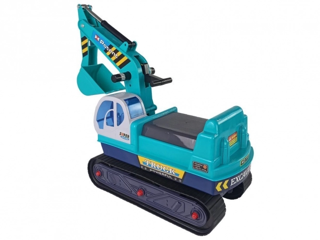 Large Ride-On Excavator with Construction Helmet