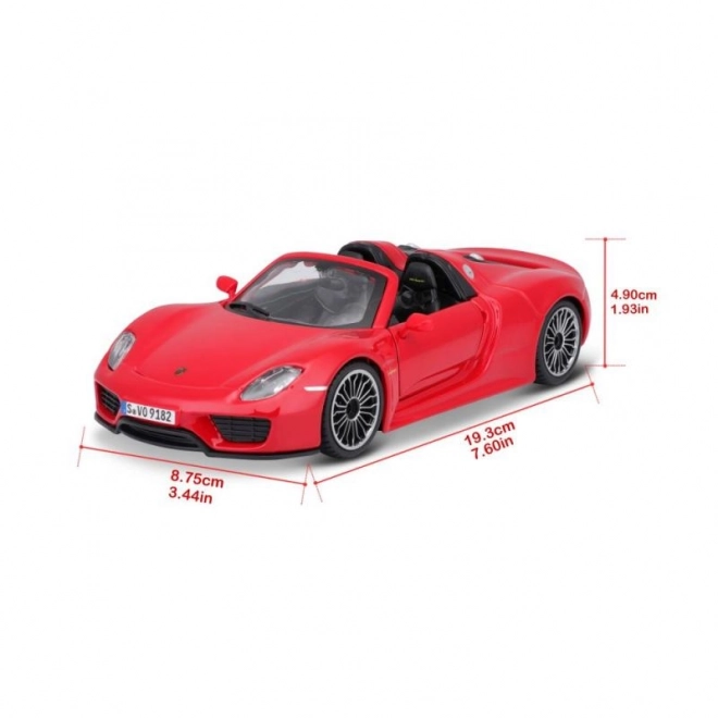 Die-cast Model Car Porsche 918 Spyder by Bburago