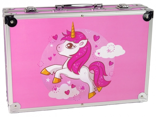 Large Pink Unicorn Art Set with 145 Pieces