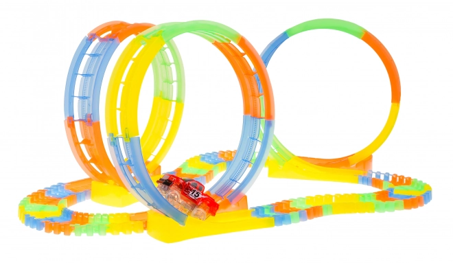 Fluorescent Race Track with LED Car and Loops