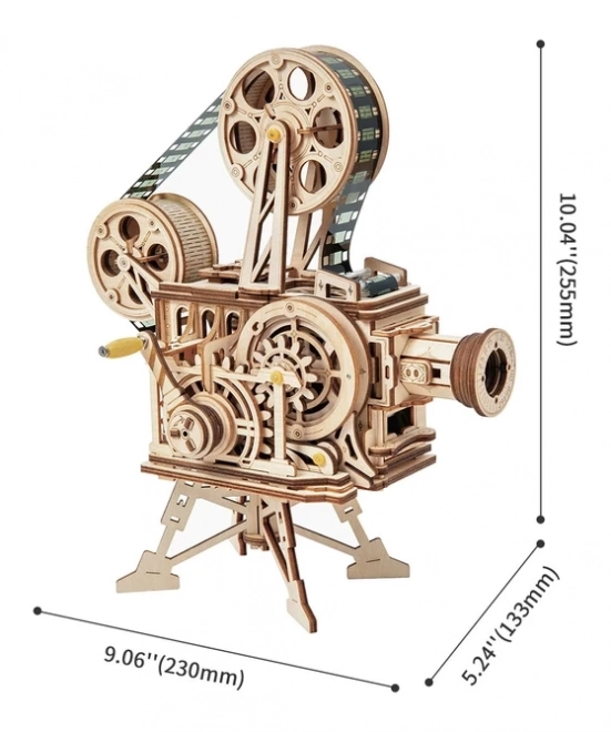 Rokr 3D Wooden Puzzle Mechanical Movie Projector