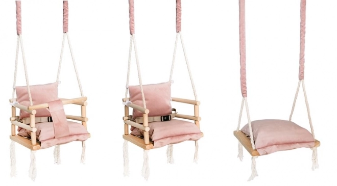 Gray Baby Swing – Pink