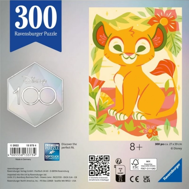 Disney 100th Anniversary: The Lion King 300 Piece Puzzle