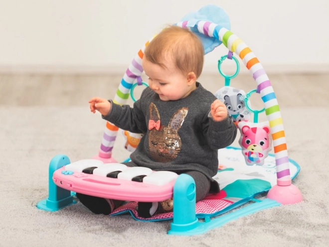 Baby Play Mat with Piano and Projector – pink