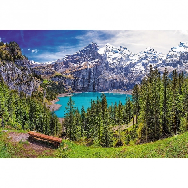 Lake Oeschinen Alps Switzerland Puzzle