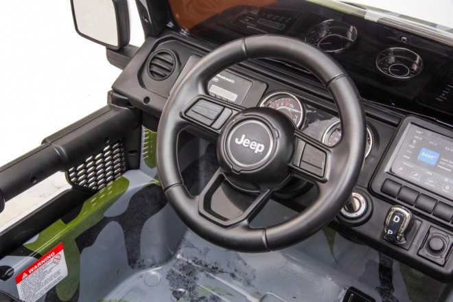 Electric Ride-On Jeep Wrangler Rubicon Camouflage