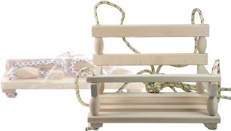 Natural Wooden Swing