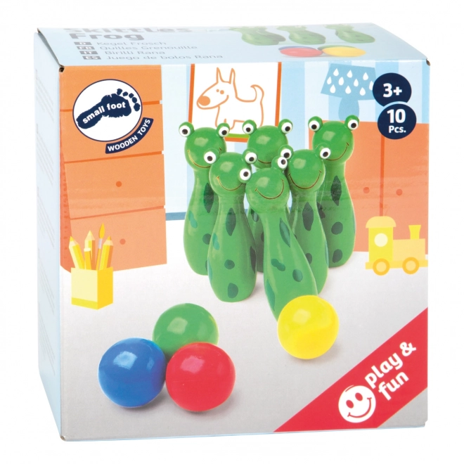 Small Foot Froggy Bowling Set