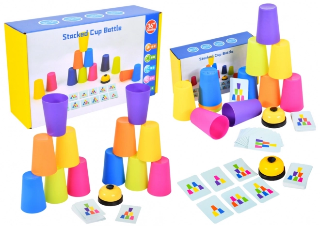 Stacked Cup Battle Skill Game