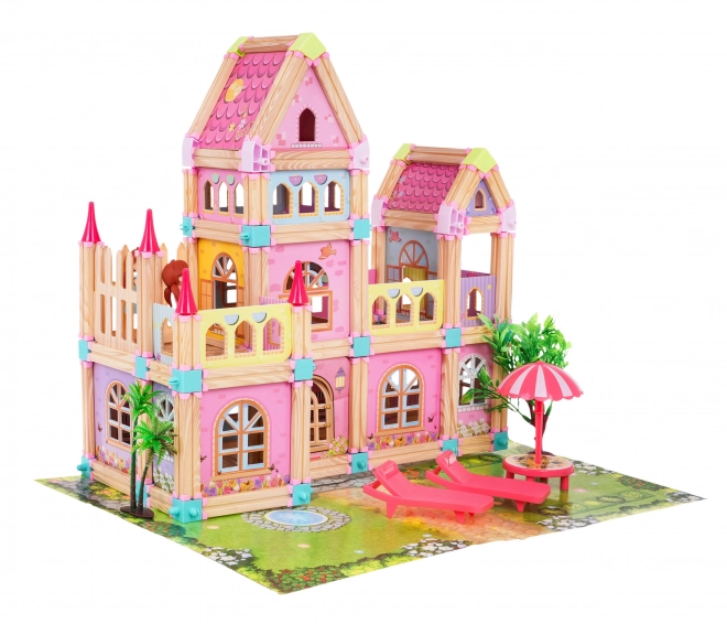 Wooden Princess Castle Building Blocks