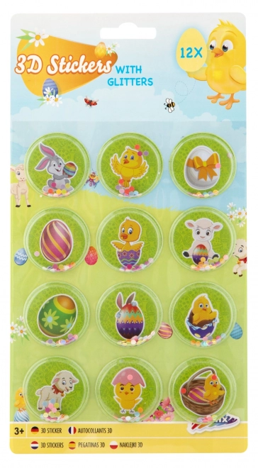 Easter 3D Glitter Stickers