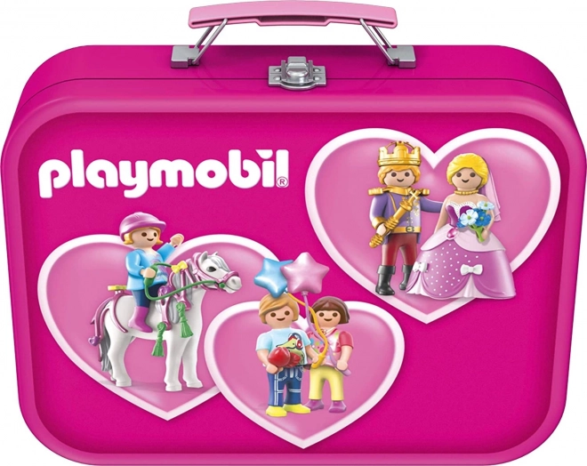 Schmidt Playmobil 4-in-1 Puzzle Tin Box