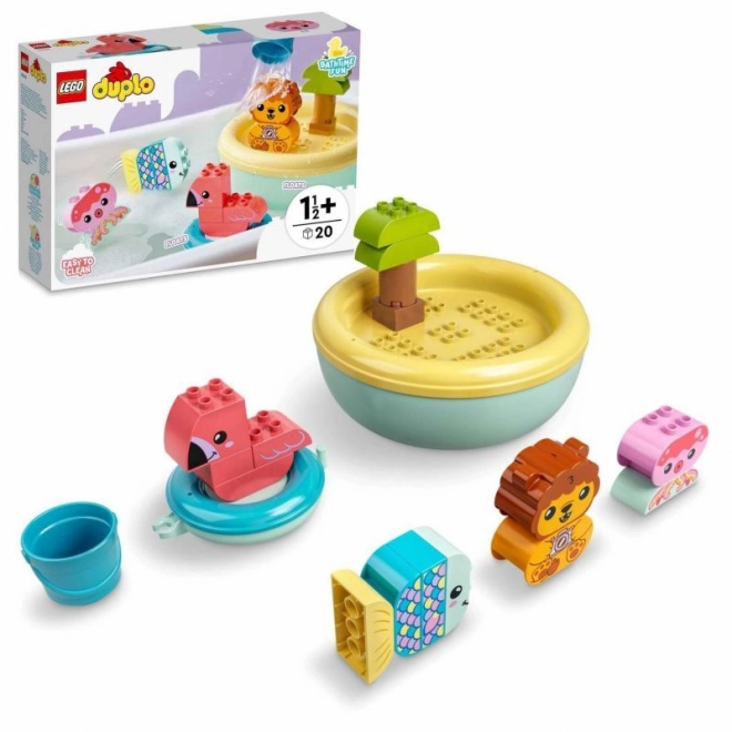 Duplo Bath Time Fun: Floating Island with Animals