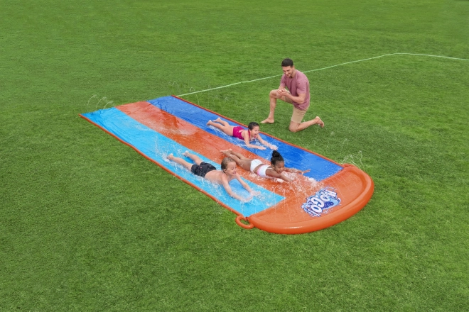 Triple Water Slide with Sprinkler