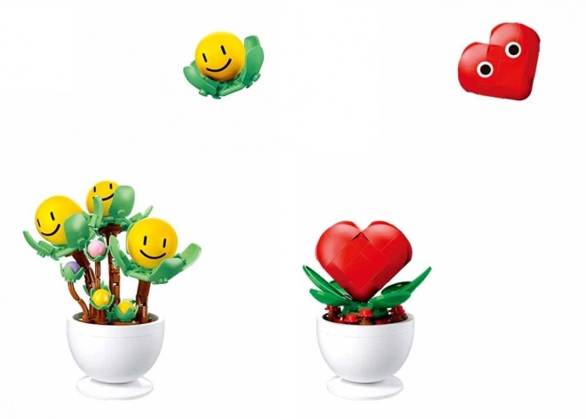 sluban colorful eye flowers display set