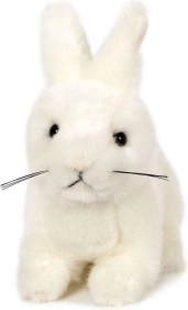 Coniglietto di peluche bianco 15 cm