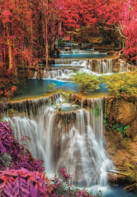 Colorful Waterfalls in Thailand Puzzle 1000 Pieces