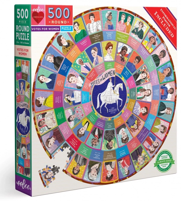 Round Puzzle We Choose Women 500 Pieces